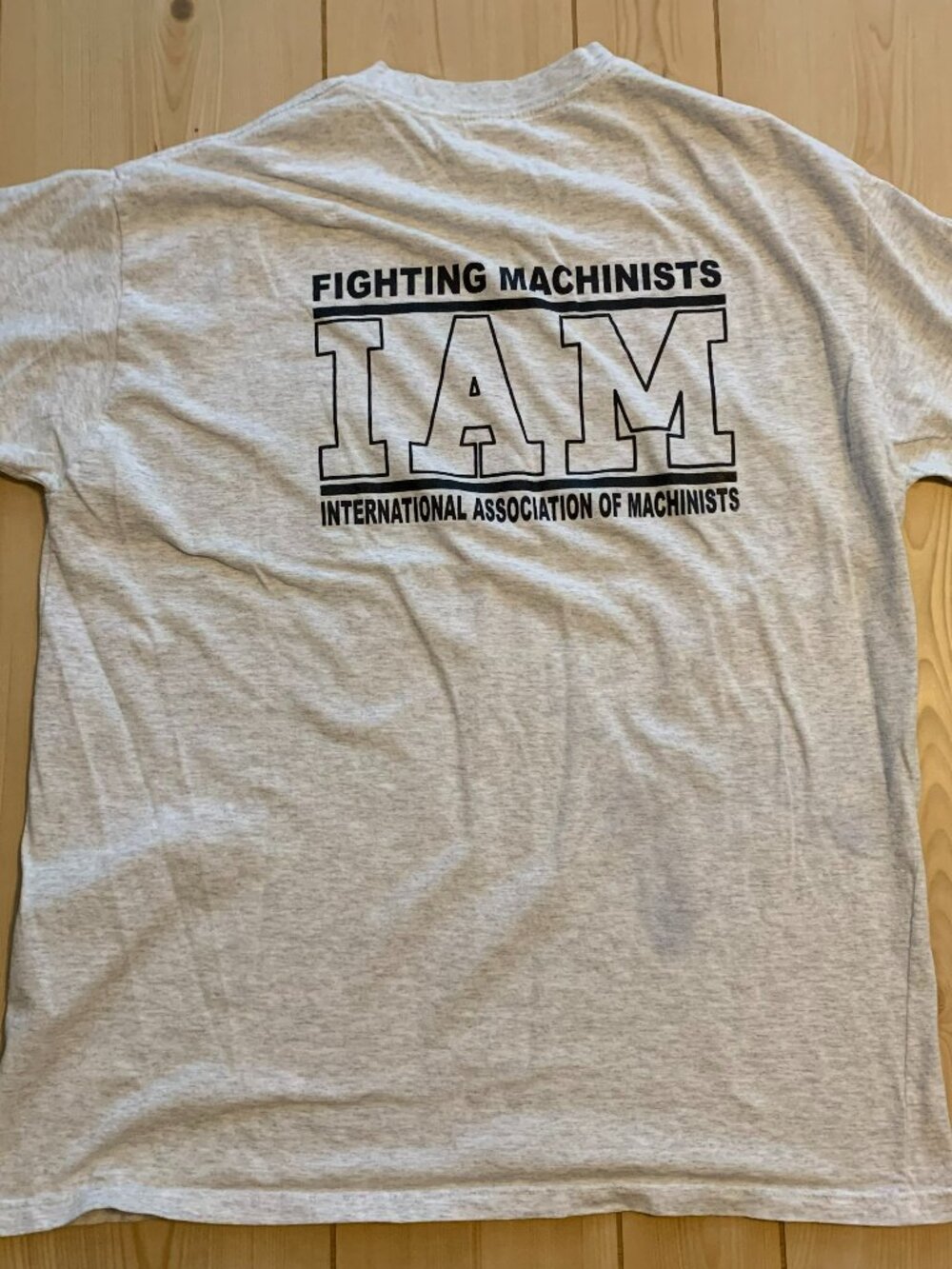Vintage 90s Association Machinists And Aerospace Workers Union Line T-Shirt XL